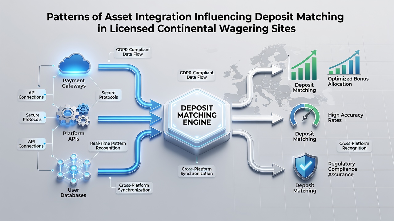 Illustration von regulatorischen Rahmenbedingungen und Asset-Integration in kontinentalen Wettnetzwerken